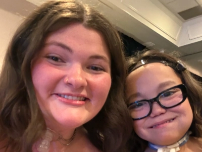 Two smiling girls